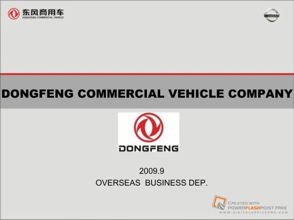 DONGFENG COMMERCIAL VEHICLE COMPANY 2009.9