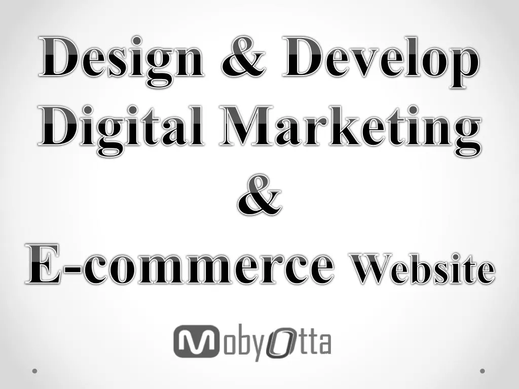 design develop digital marketing e commerce