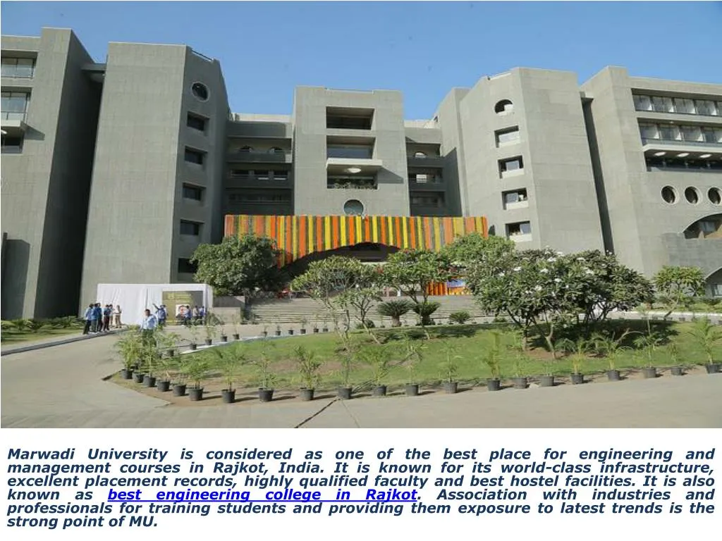 marwadi university is considered