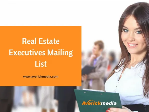 Power Your Marketing Campaigns With Real Estate Agents Direct Mailing Lists