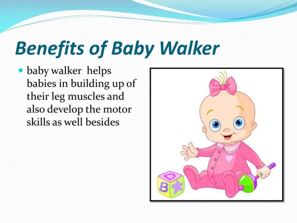 Benefits of Baby Walker