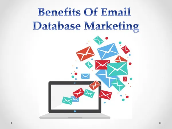 Benefits of Email Database Marketing