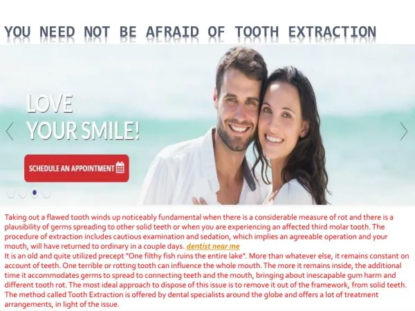 You Need Not Be Afraid Of Tooth Extraction