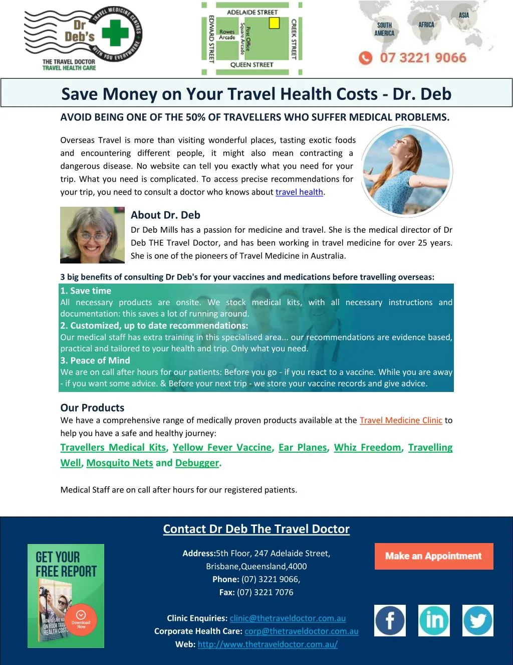 save money on your travel health costs dr deb