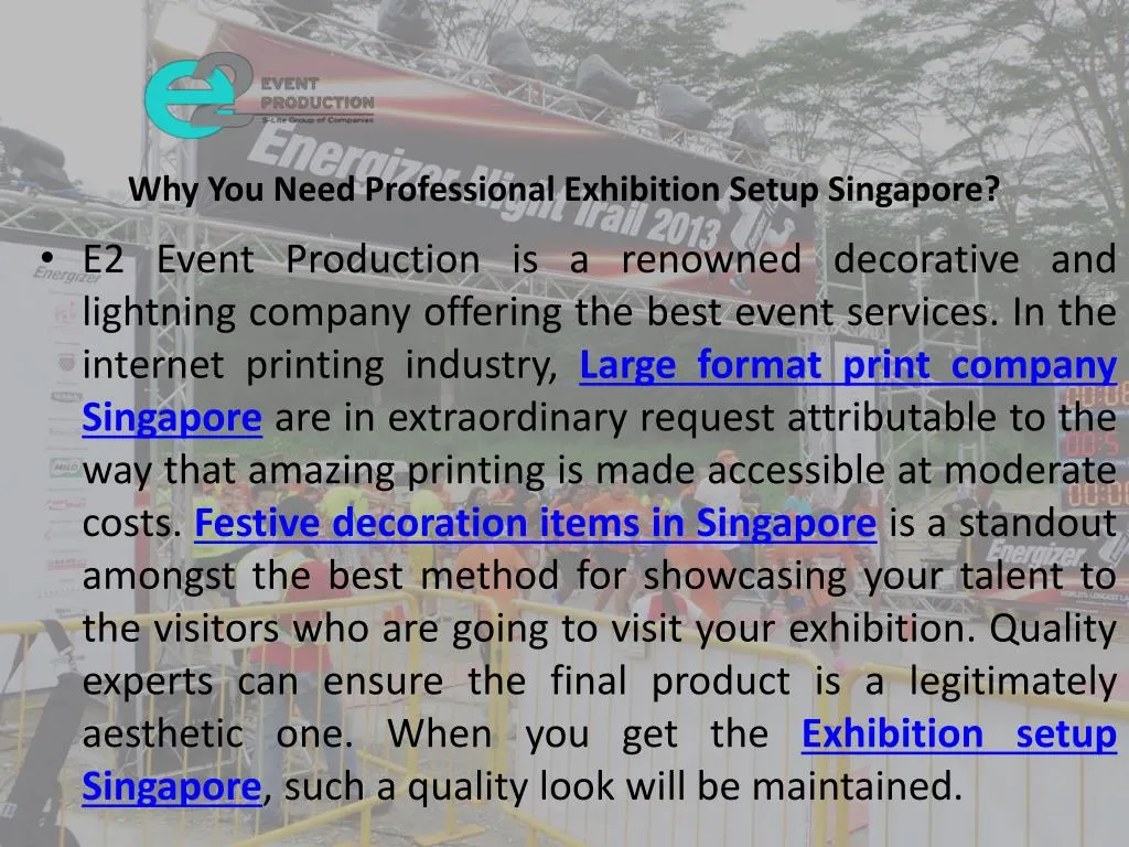 why you need professional exhibition setup singapore