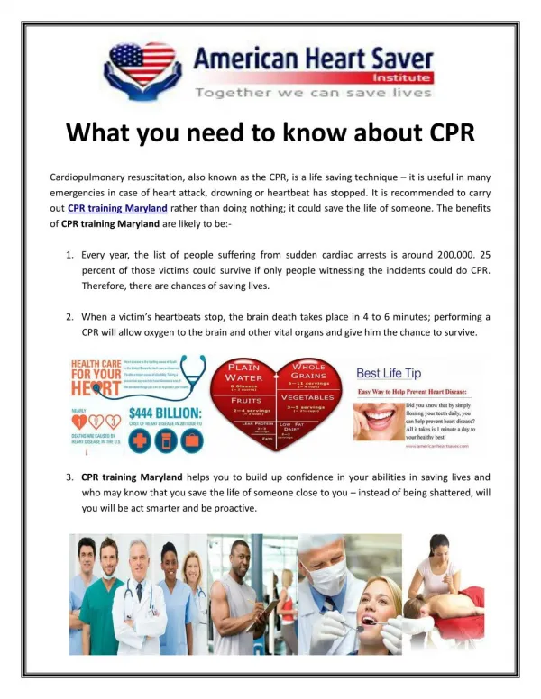 What you need to know about CPR