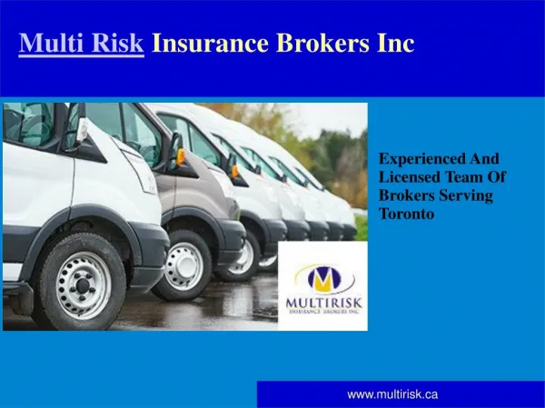 Auto Insurance Broker Toronto Canada - Multi Risk