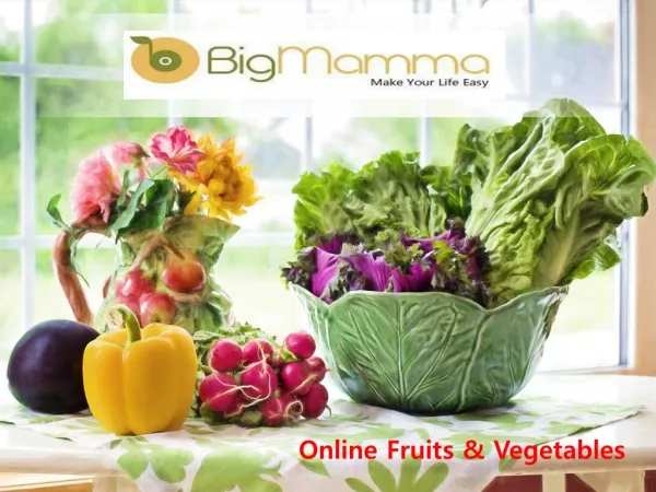 Organic fruits and vegetables online