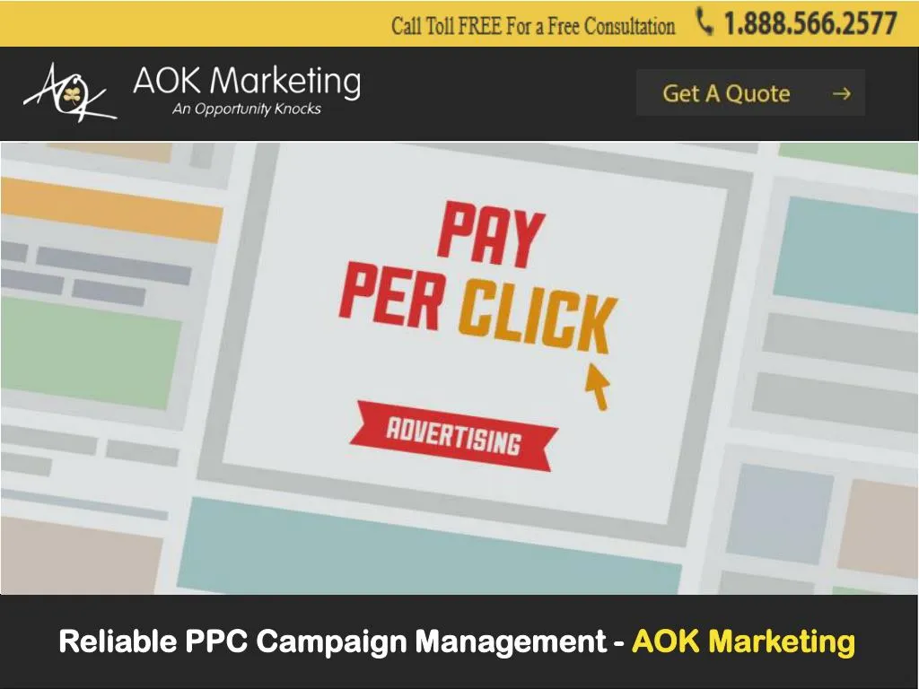 reliable ppc campaign management aok marketing