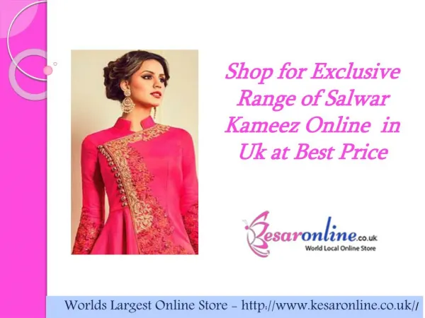 Buy Salwar Kameez Online UK at best price