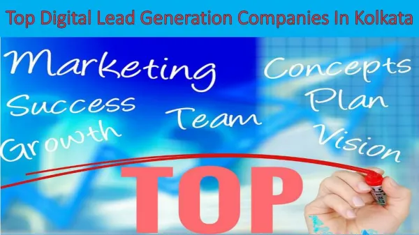 Top Digital Lead Generation Companies In Kolkata