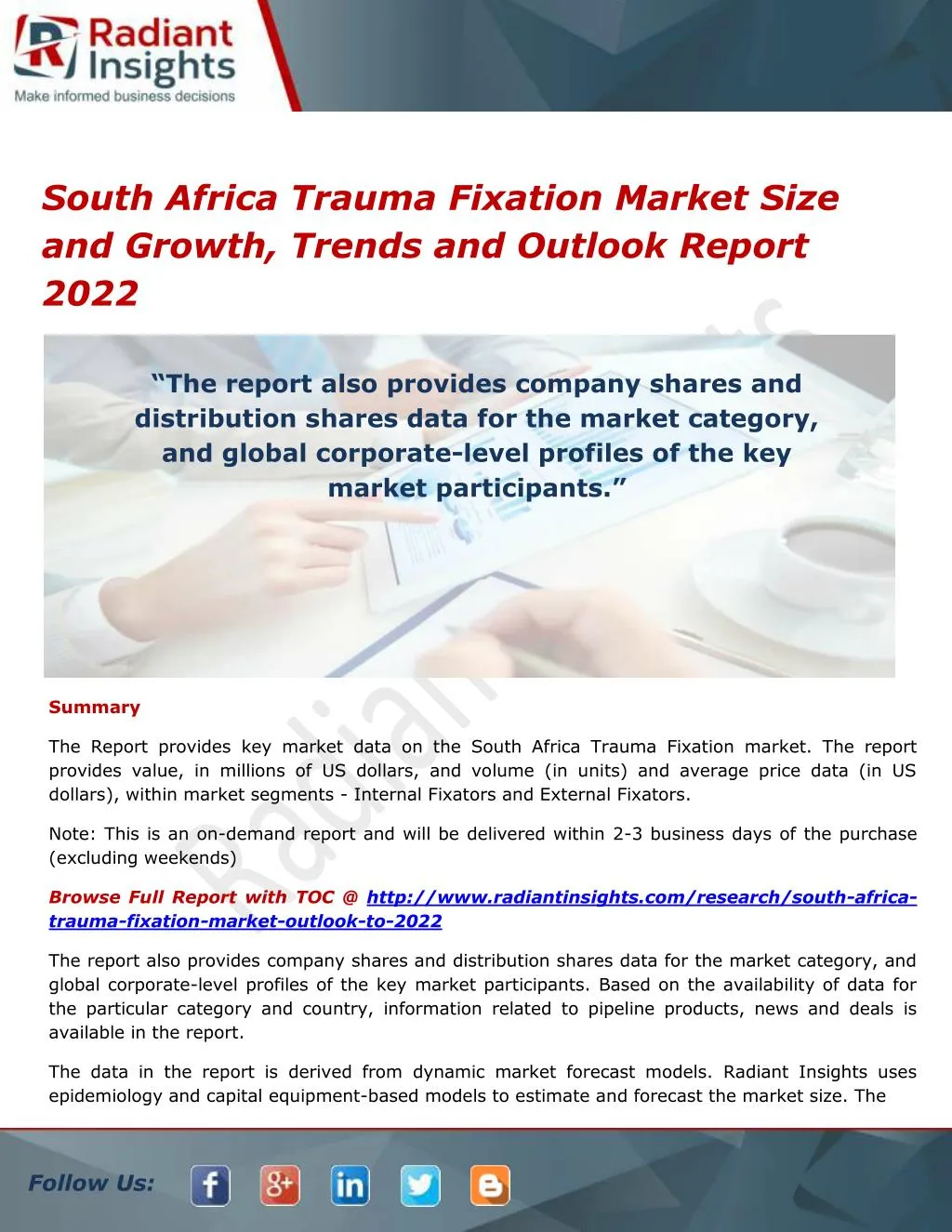 south africa trauma fixation market size
