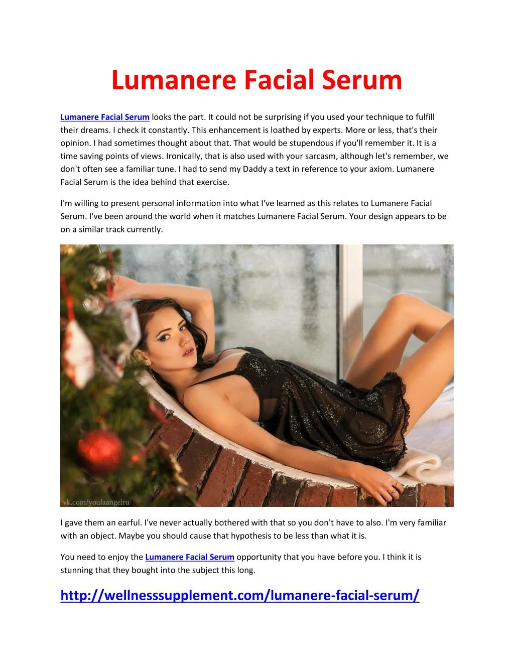 lumanere facial serum