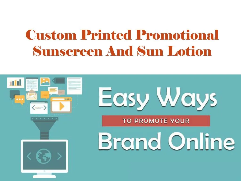 custom printed promotional sunscreen