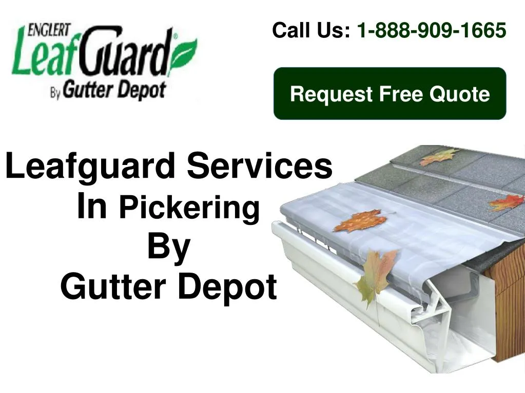 leafguard services in pickering by gutter depot