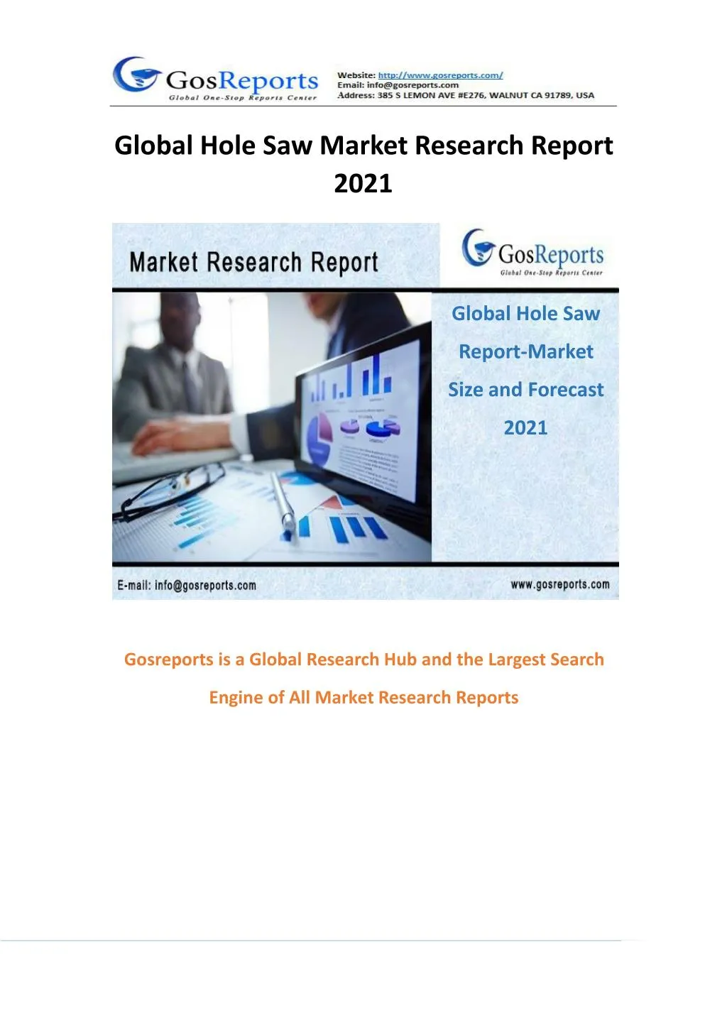 global hole saw market research report 2021