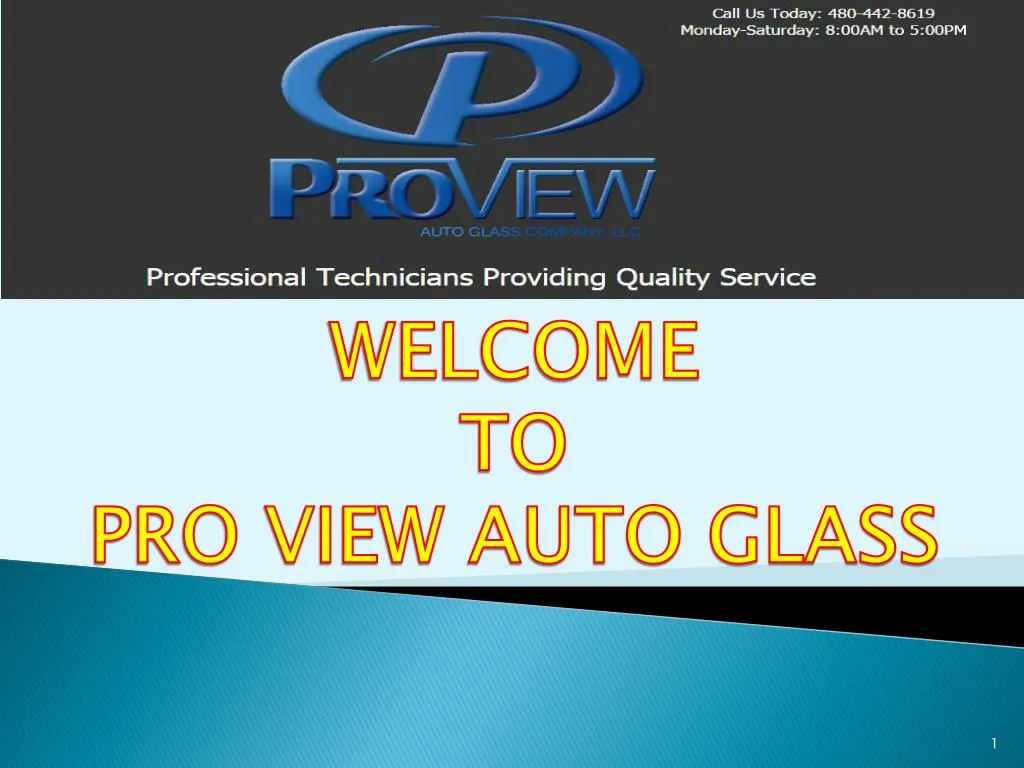 welcome to pro view auto glass