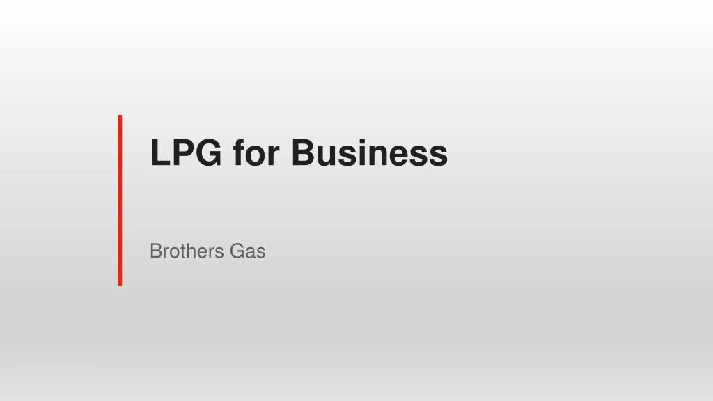 lpg for business