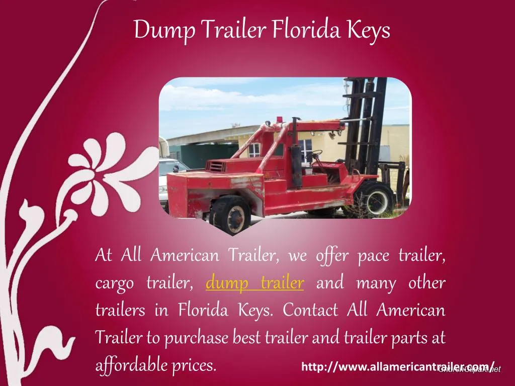dump trailer florida keys