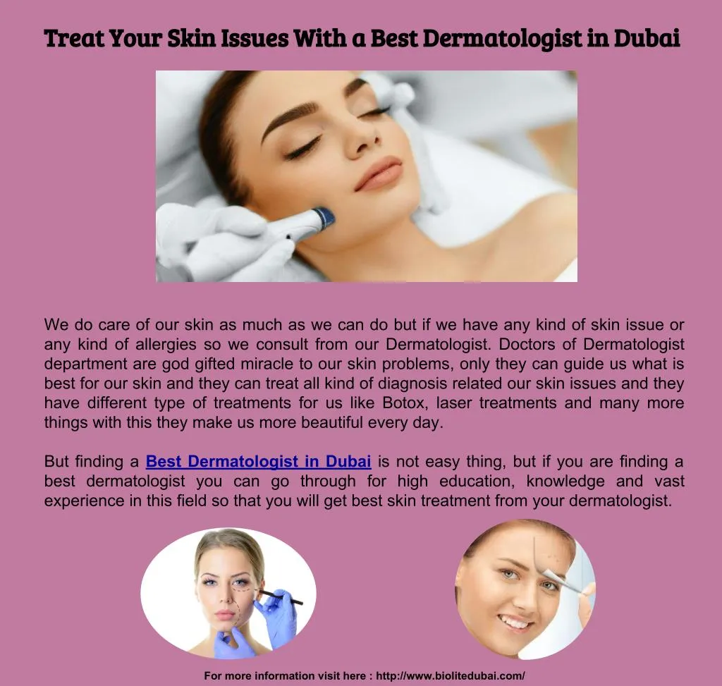 treat your skin issues with a best dermatologist
