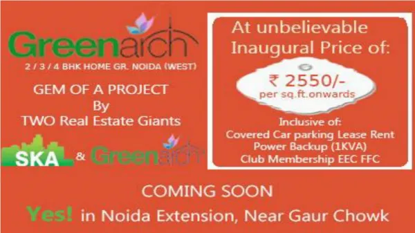 SKA Greenarch Noida Extension