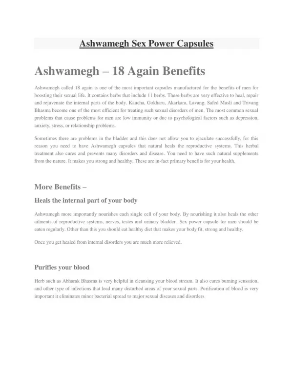 ashwamegh sex power capsules