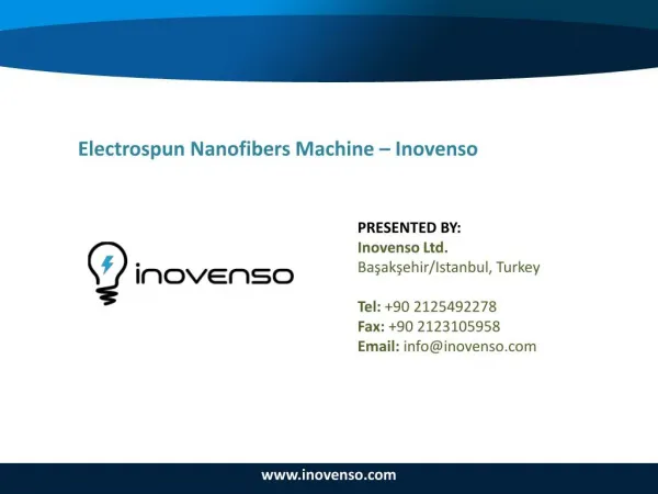 Electrospun Nanofibers Machine – Inovenso