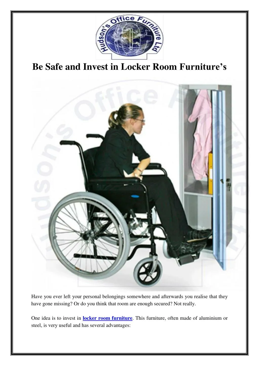 be safe and invest in locker room furniture s