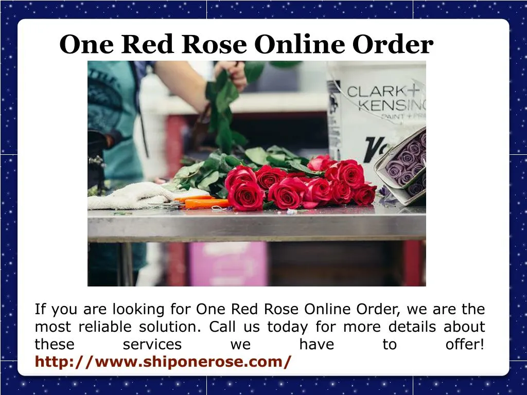 one red rose online order