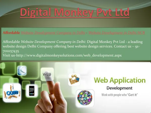 Affordable Website Development Company in Delhi - Website Development in Delhi NCR