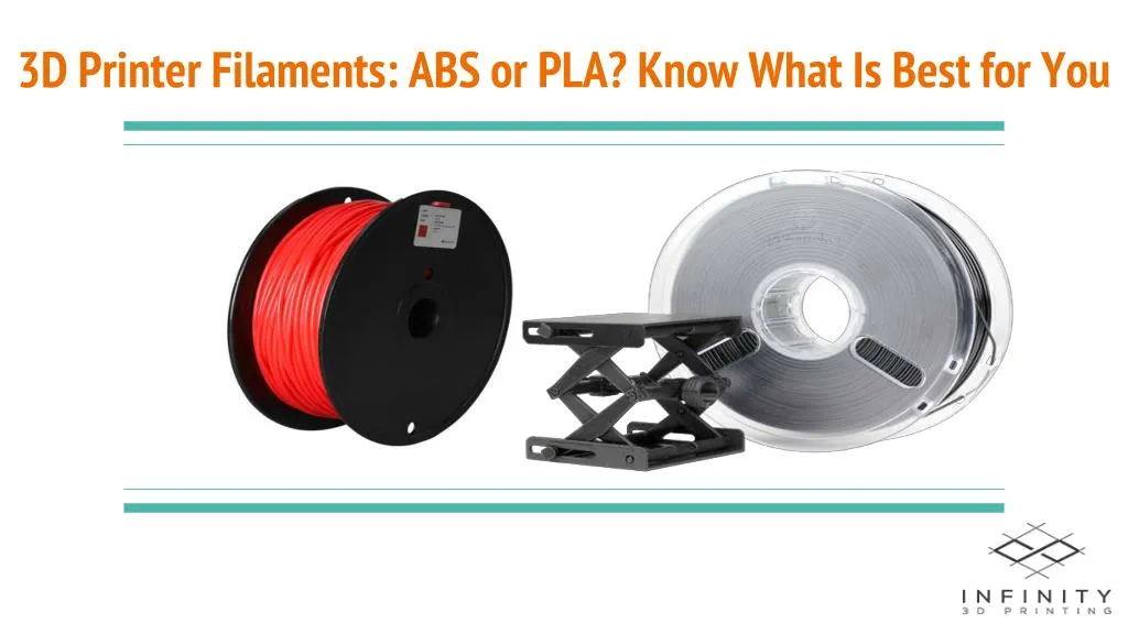 3d printer filaments abs or pla know what is best for you