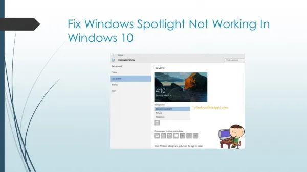 How To Fix Windows Spotlight Not Working In Windows 10