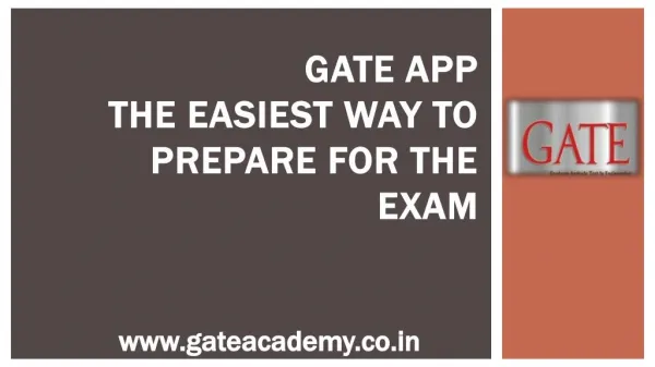 GATE App