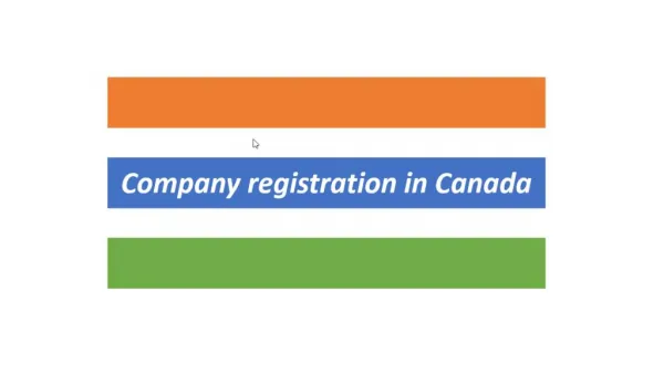 Company registration in Canada
