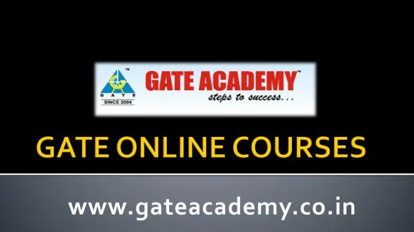 GATE Online