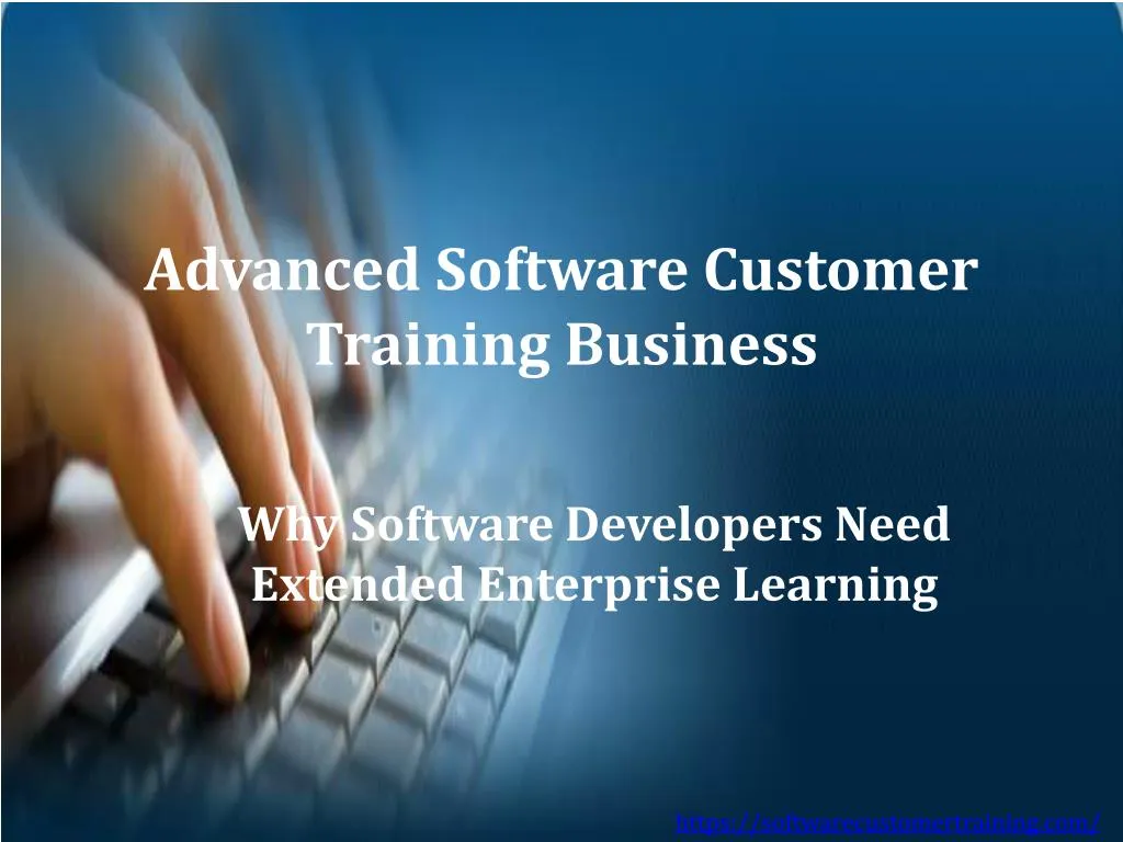 advanced software customer training business