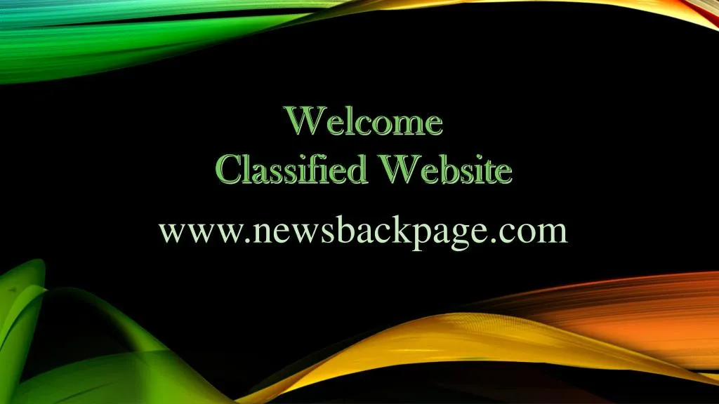 welcome classified website