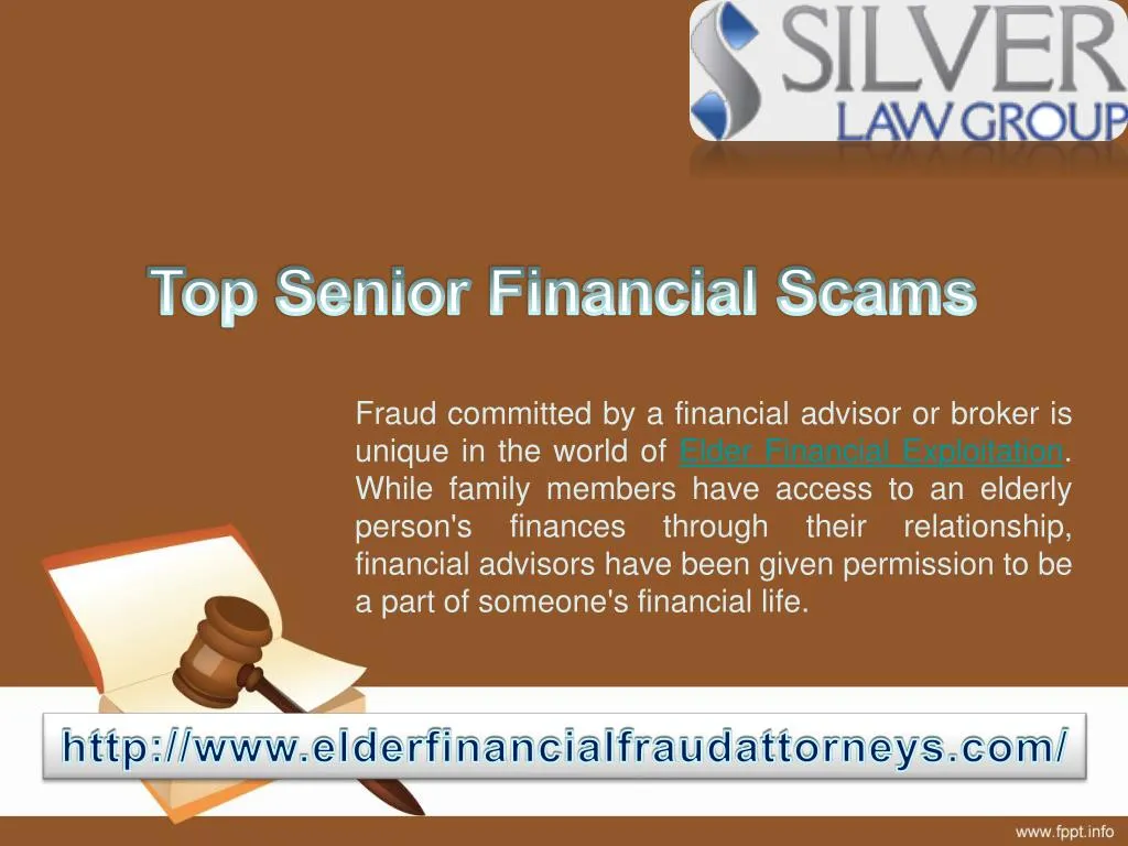 top senior financial scams