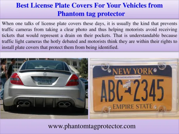Best License Plate Covers For Your Vehicles from Phantom tag protector