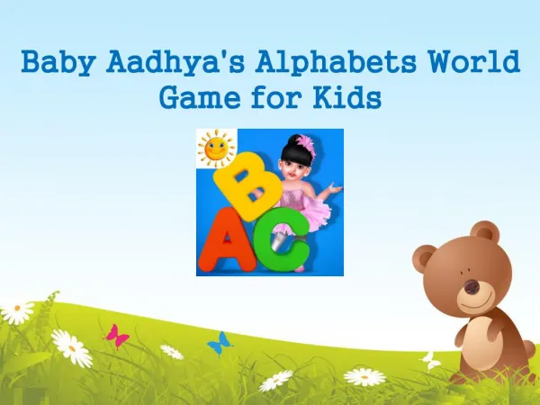 Baby Aadhya's Alphabets World Game for Kids