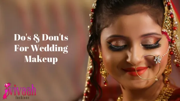Do's & Don'ts for Wedding Makeup