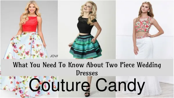 Two Piece Wedding Dress For Sale- Couture Candy
