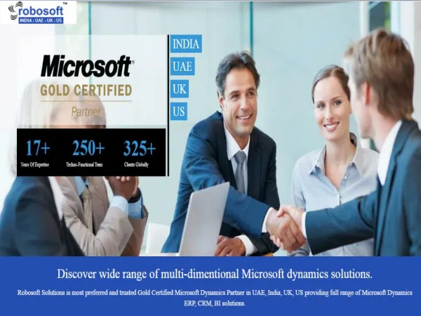 Discover wide range of multi-dimentional Microsoft dynamics solutions