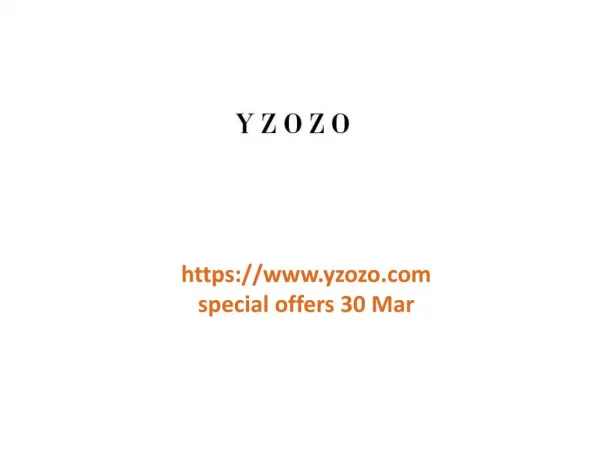 www.yzozo.com special offers 30 Mar