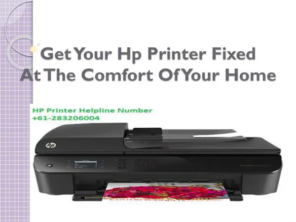 Get Your Hp Printer Fixed At The Comfort Of Your Home!