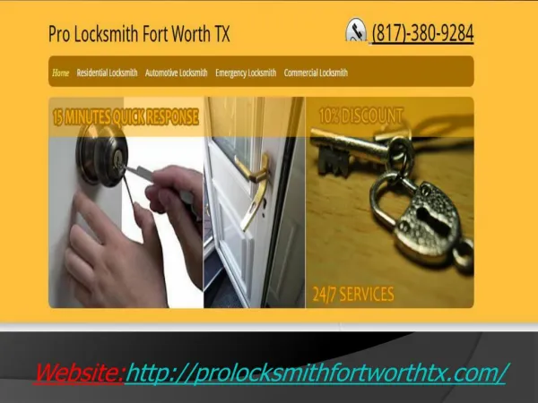 Residential Locksmith Fort Worth`