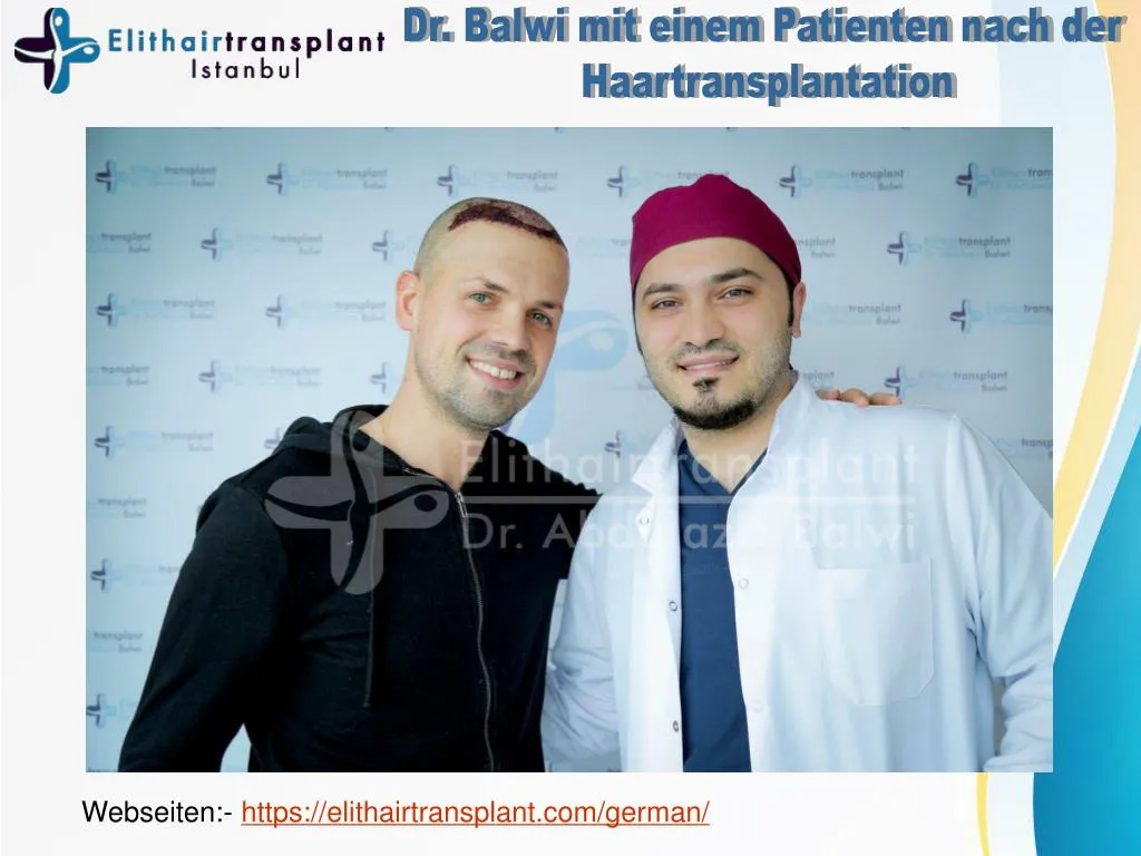 dr balwi mit einem patienten nach