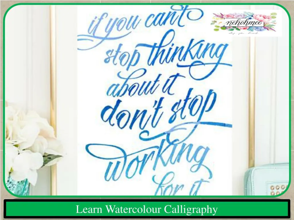 learn watercolour calligraphy