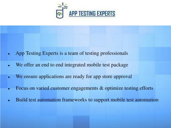 App Testing Experts