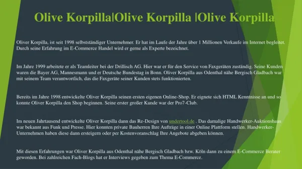 Olive Korpilla|OliveKorpilla|Olive Korpilla